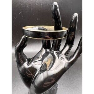 Black Enamel Bangle